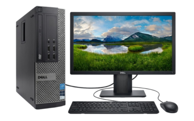 Dell optiplex 7010 with 19 inch Monitor, Keyboard & Mouse desktop rental model
