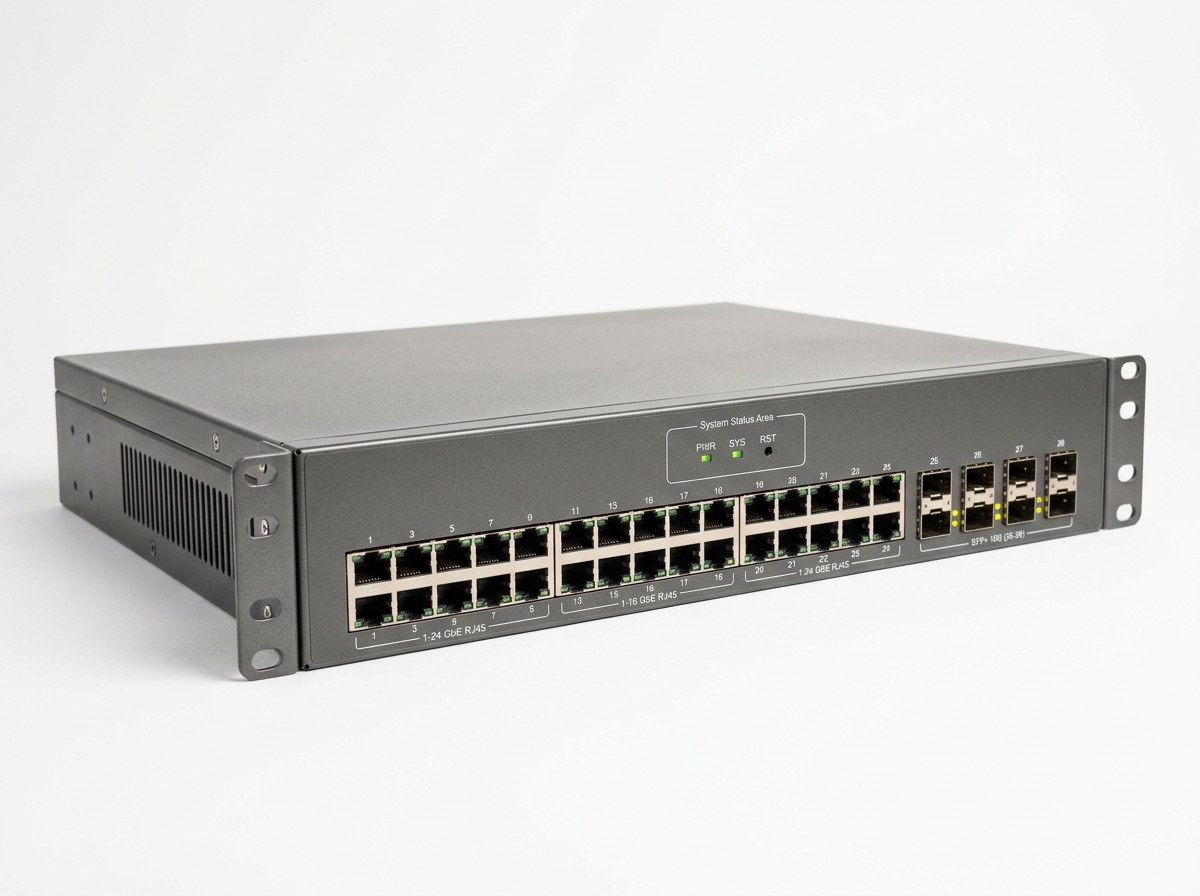 Enterprise managed L2/L3 network switch with 10G SFP+ ports
